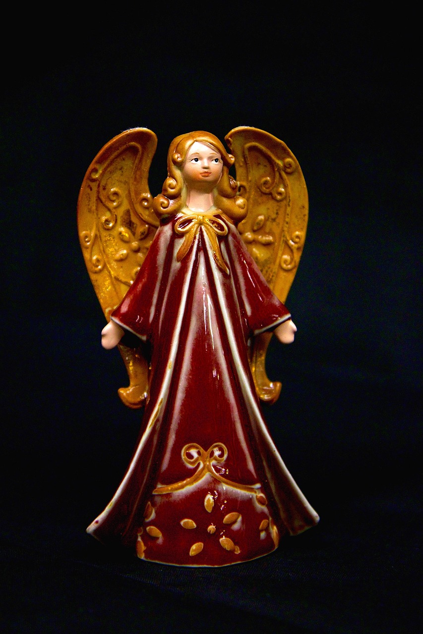 Home art, ceramic, figure, angel
